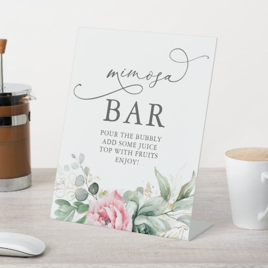 Mimosa Bar Sign for Brautparty Brunch Sockelschild (In SItu)