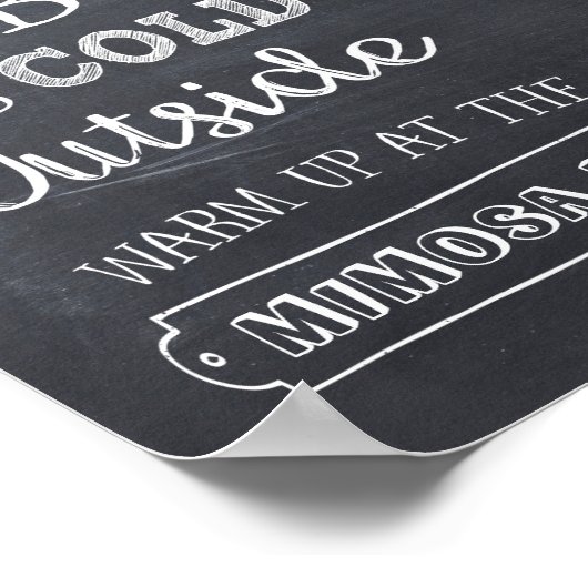 Mimosa Bar Sign Poster (Ecke)