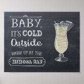 Mimosa Bar Sign Poster (Vorne)