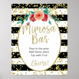 Mimosa Bar Sign Poster