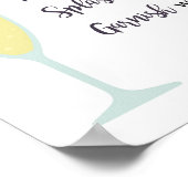 Mimosa Bar Sign Poster (Ecke)