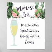 Mimosa Bar Sign Poster (Vorne)
