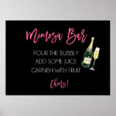 Mimosa Bar Sign Poster (Vorne)