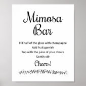 Mimosa Bar Sign - Rochester Poster (Vorne)