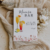 Mimosa Bar Sign, Rose Wedding Bar Sign, Einladung
