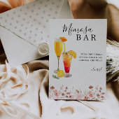 Mimosa Bar Sign, Rose Wedding Bar Sign, Einladung