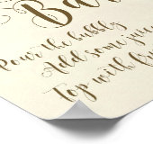 Mimosa Bar Wedding Sign Burgundy Pink Poster (Ecke)