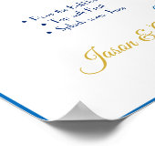 Mimosa Bar Wedding Sign Poster (Ecke)