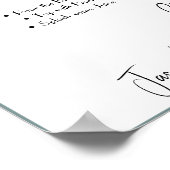 Mimosa Bar Wedding Sign Poster (Ecke)