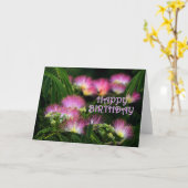 Mimosa Birthday Karte (Gelbe Blume)