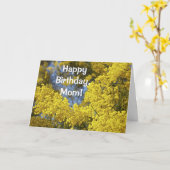 Mimosa Bloom Happy Birthday Card Karte (Gelbe Blume)
