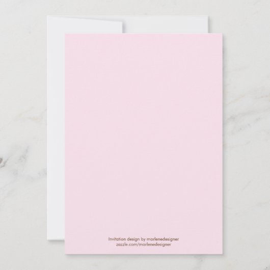 Mimosa Bridal Brunch Bridal Dusche Einladung (Rückseite)