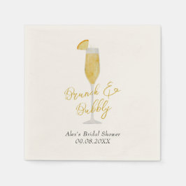 Mimosa Brunch Cocktail Brautparty Serviette