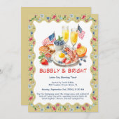 Mimosa Brunch Einladung - Patriotic (Vorne/Hinten)