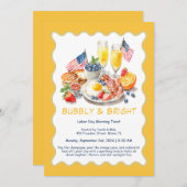 Mimosa Brunch Einladung - Patriotic (Vorne/Hinten)