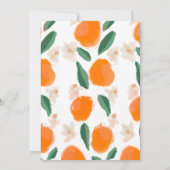 Mimosa Brunch Handgezeichnete Brautdusche Einladun Einladung (Rückseite)