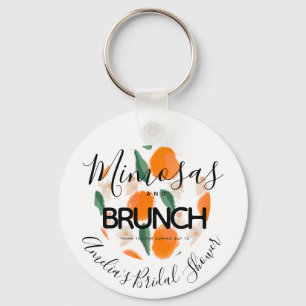 Mimosa Brunch Handgezeichnetes Brautparty-Geschen Schlüsselanhänger