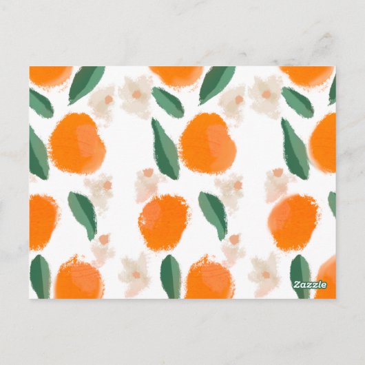 Mimosa Brunch Handgezeichnetes Brautparty Postkarte (Rückseite)