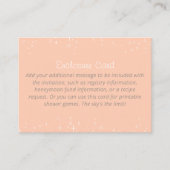 Mimosa Champagne Bellini Peach Brautparty Begleitkarte (Vorderseite)