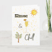 Mimosa & Chill Note Card (Vorderseite)