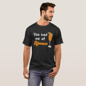Mimosa Cocktail Drinks Wein Champagner für Drinker T-Shirt (Vorne ganz)