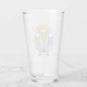 Mimosa Colorful Champagner Brille Glas (Rückseite)