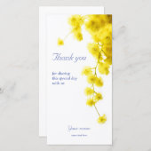 Mimosa Dankeskarte (Vorne/Hinten)