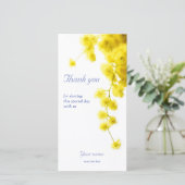 Mimosa Dankeskarte (Stehend Vorderseite)
