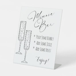 Mimosa Display Sign Sockelschild