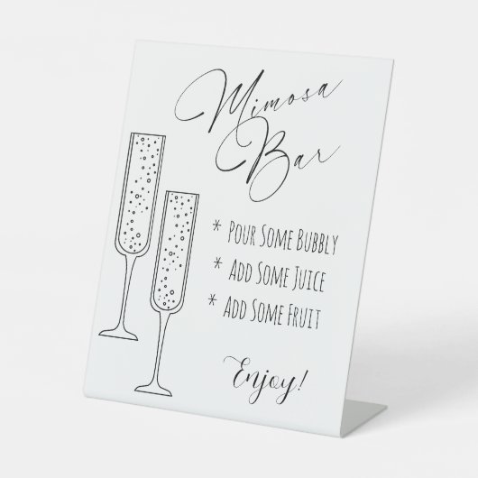 Mimosa Display Sign Sockelschild (Vorderseite)