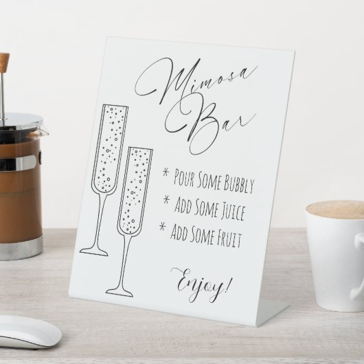 Mimosa Display Sign Sockelschild (In SItu)