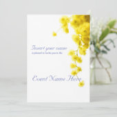 Mimosa Einladung (Stehend Vorderseite)