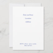 Mimosa Einladung (Rückseite)