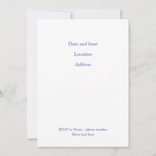 Mimosa Einladung (Rückseite)