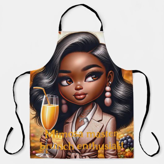 Mimosa-Enthusiast: Brunch Bosses Schürze (Vorderseite)