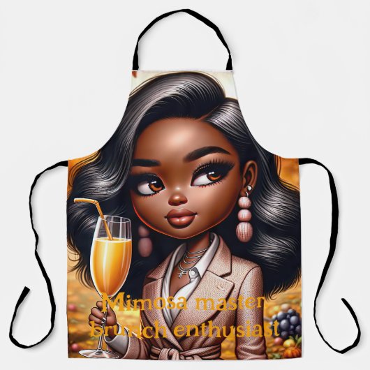 Mimosa-Enthusiast: Brunch Bosses Schürze (Vorderseite)