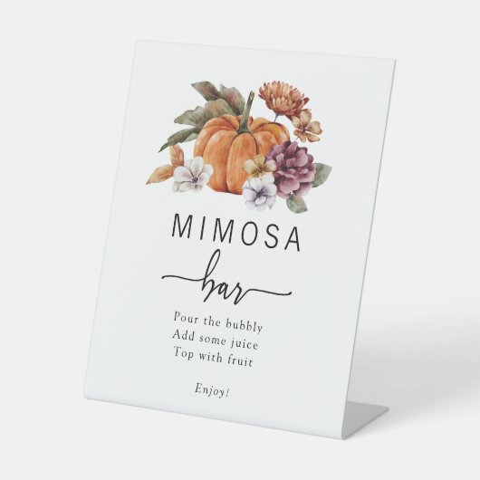 Mimosa Fall Bar Sign Sockelschild (Vorderseite)