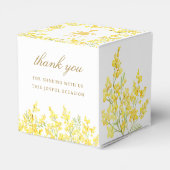 Mimosa First Communion Cube Geschenkschachtel (Rückseite)