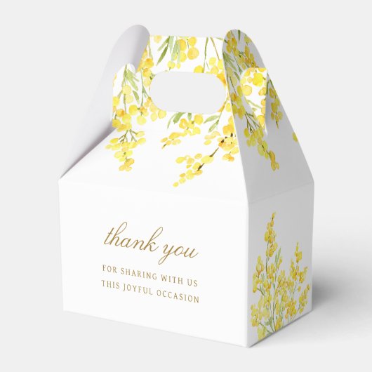 Mimosa First Communion Gable Geschenkschachtel (Rückseite)