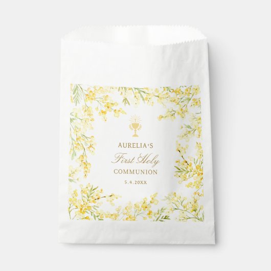 Mimosa First Communion Geschenktütchen (Vorderseite)