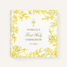 Mimosa First Communion Guest Book Notizblock