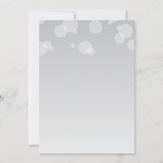 Mimosa Glass Christma Brunch und Bubbly Einladung (Rückseite)