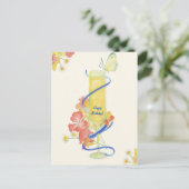 Mimosa_Happy Geburtstag! Postkarte (Stehend Vorderseite)