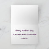 Mimosa in Bloom Muttertagskarte Karte (Innenseite)