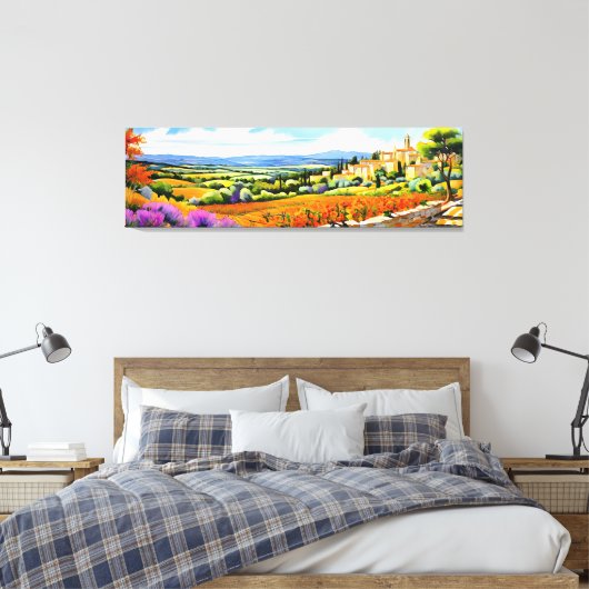 "Mimosa Lumière" weite Landschaft Provence Leinwanddruck (Insitu (Schlafzimmer))
