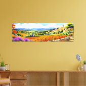 "Mimosa Lumière" weite Landschaft Provence Leinwanddruck (Insitu (Wohnzimmer))