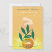 Mimosa Morning Bridal Brunch Einladung (Vorderseite)