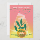 Mimosa Morning Bridal Brunch Einladung (Vorderseite)