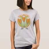 Mimosa Orange Champagne Glasses T - Shirt (Vorderseite)