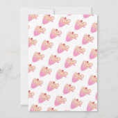 Mimosa Pink Black Bridal Dusche Einladung (Rückseite)